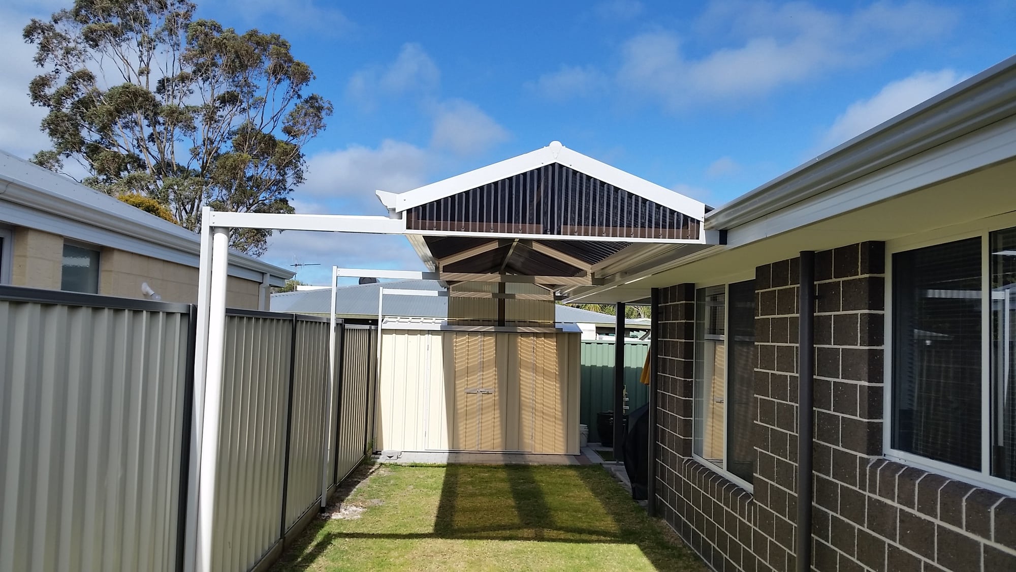 Offset Carport Supports : Mobile Home Carport Extenders Page 1 Line ... - Gable Patio With Offset Posts 2