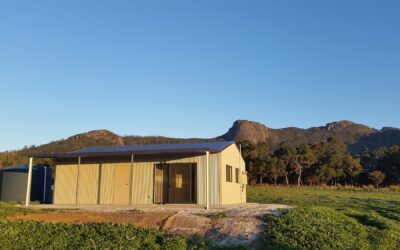 Small Acreage Storage with Weekender and verandah 7m x 10m x 2.7m (2)