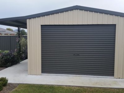 Workshop with awning 4m x 5m x 2.4m (1) Workshop with awning 4m x 5m x 2.4m (1)